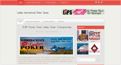 Desktop Screenshot of ladiesinternationalpokerseries.com